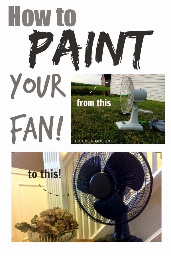 Yes, you can personalize that boring, white plastic fan by adding a pop of color or creating a vintage look. Here's the best way to paint a fan.