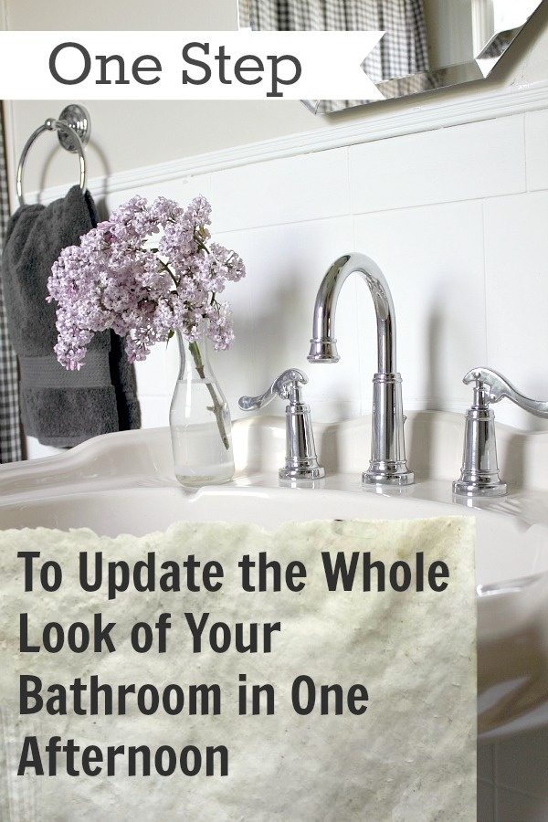 The one easy thing you can do in an afternoon to update the look of your whole bathroom!