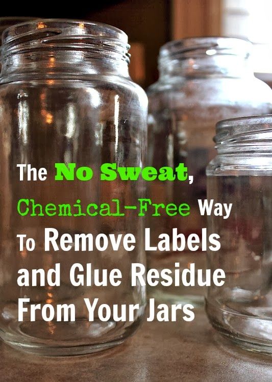The best way to remove labels from jars! We'll show you how to remove glue from glass without using harsh chemicals so your jars will be ready for new life!