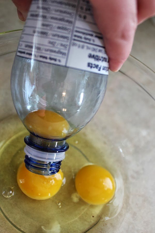 How to Separate Egg Whites from the Yolks.  You'll love this simple trick because it really works!