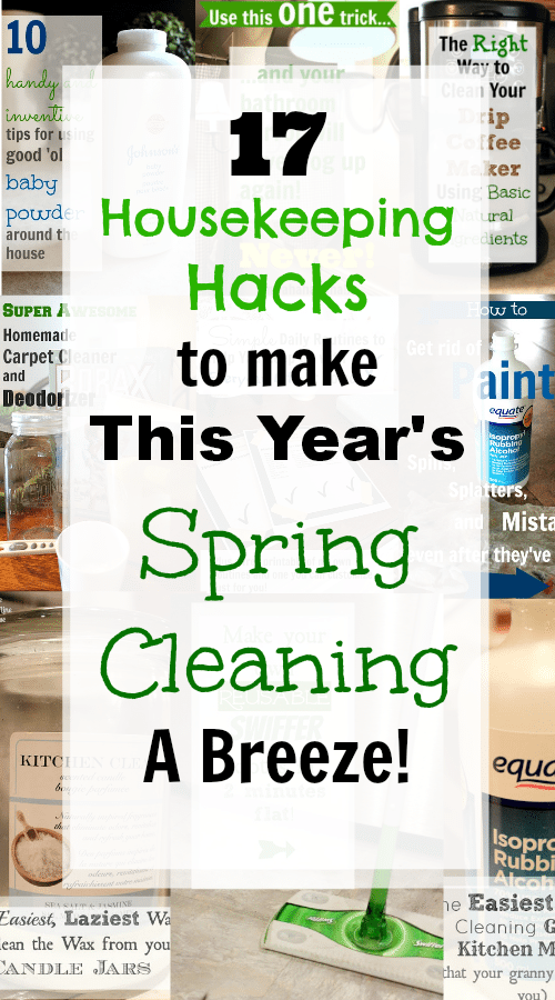 Try these tips, tricks, and shortcuts out to make this year's Spring cleaning faster and more effective than ever!