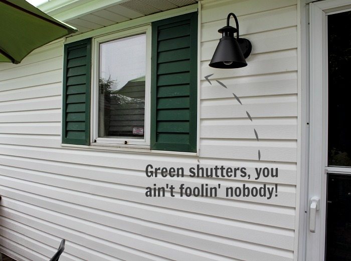 Add instant curb appeal with easy homemade shutters!