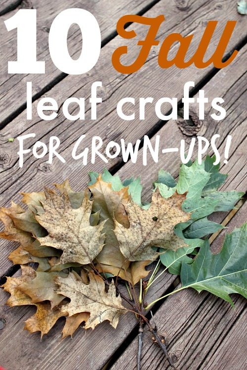 Fall leaf crafts that you'll actually want to make and display in your home! These aren't your kindergartner's leaf crafts!