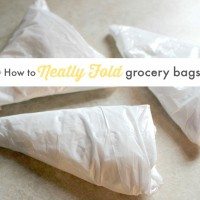 How to Fold Grocery Bags
