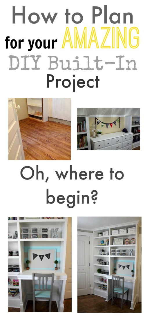 How to get started on planning your DIY built-in project, when you don't know where to begin!
