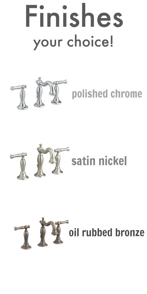 faucet finishes: Win an American Standard faucet!