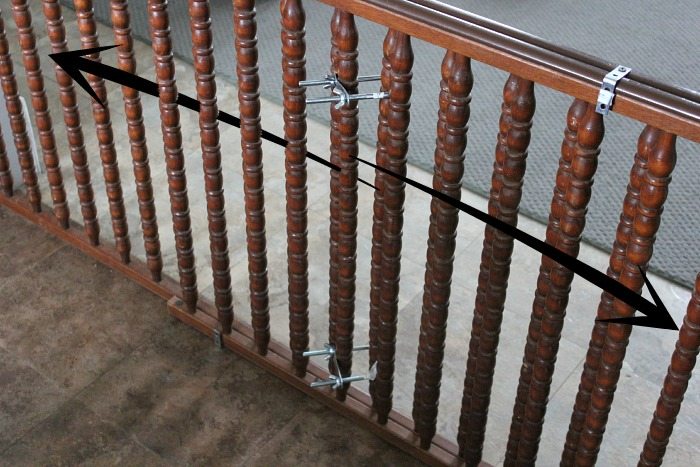 How to make a baby gate out of an old crib!