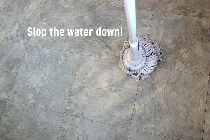 Believe it or not, there's a right way to mop!  If you want to have really clean floors in your home, this is the best way to mop floors! Step 4.