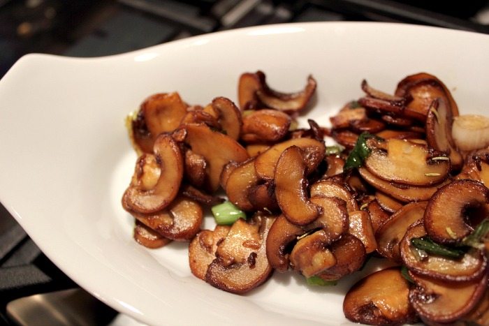 Delicious and budget friendly recipe for making restaurant-style mushrooms at home! So good on steak or as a side-dish any time!