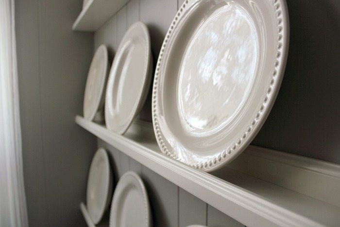 By far, the easiest way to DIY a plate rack! It's like storage and decor in one!