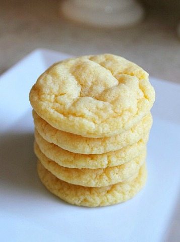 These cake mix pudding cookies might look plain and boring, but the flavor and texture is absolutely amazing! If you've got someone to bake for who doesn't like a lot of extra stuff in their cookies, THIS is the recipe you need!