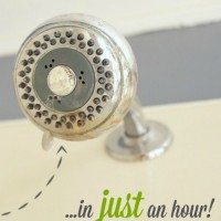 How to clean, descale, and unclog your shower head naturally!