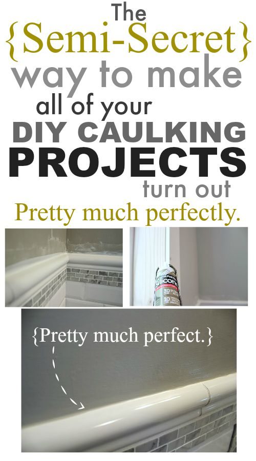 There's a really easy trick to getting nearly perfect-looking caulking on all your tiling, trim, and renovating projects that no one seems to talk about! I'm spilling the beans!