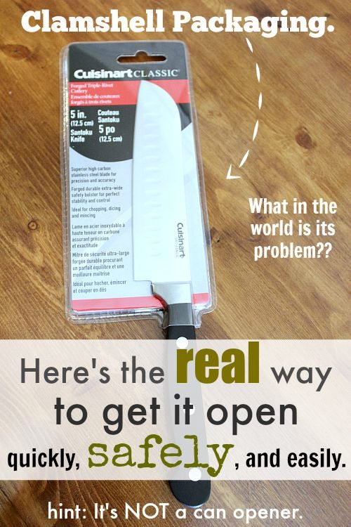 Forget about that can opener trick you've heard about, this is the real easy way to open clamshell packaging without frustration or injury!