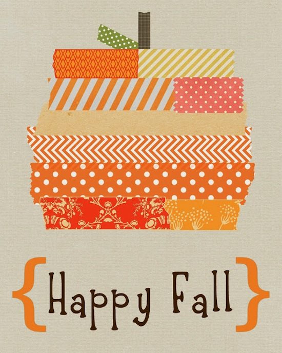 Free fall art to bring your home into autumn-mode! Just print them out and hang them up!