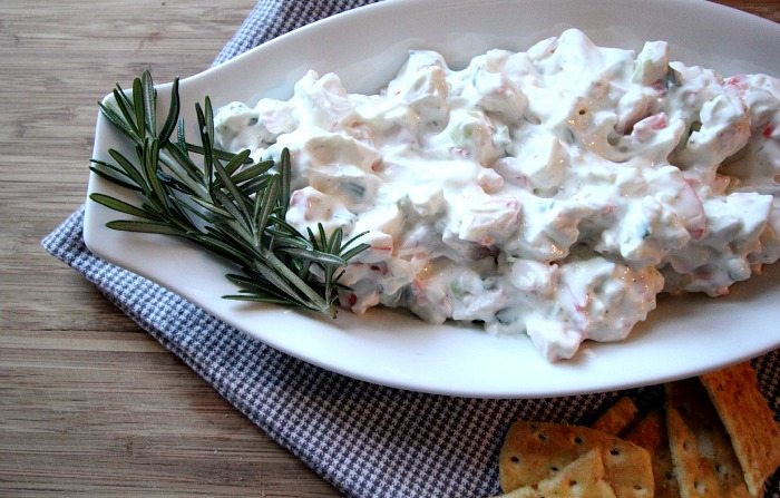 This easy crab dip recipe is so easy to throw together and such a crowd-pleaser! Only 3 ingredients! 