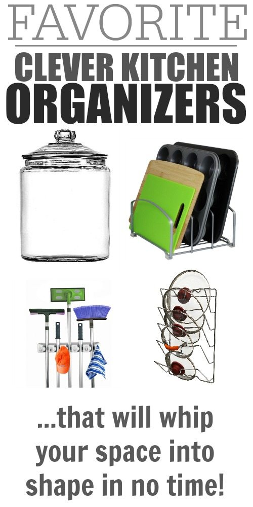 There's nothing better than working in a well-organized space and this is definitely true in the kitchen.  Enhance your food-prep experience with these clever kitchen organizers.