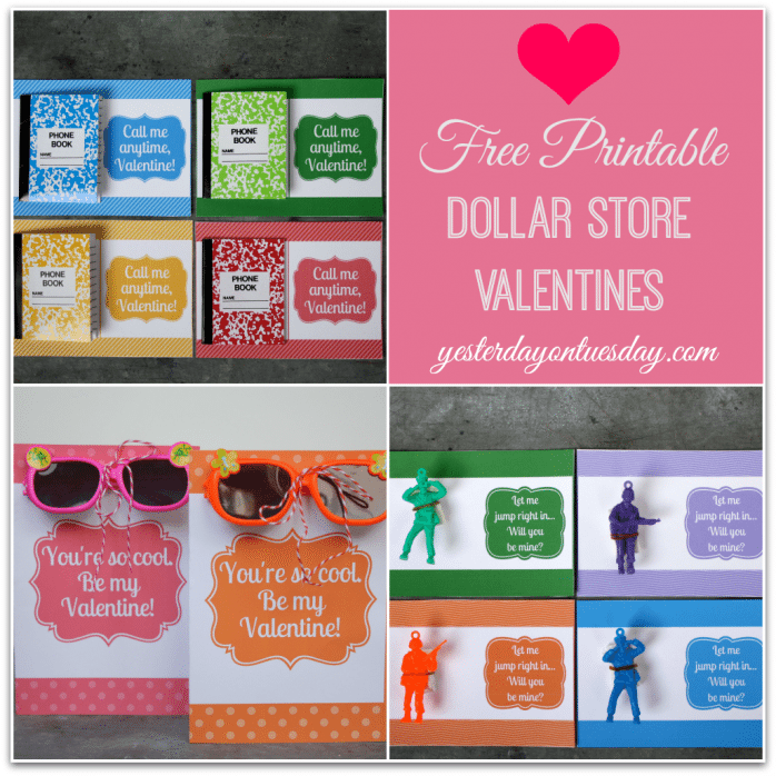 10 free printable classmate Valentines!