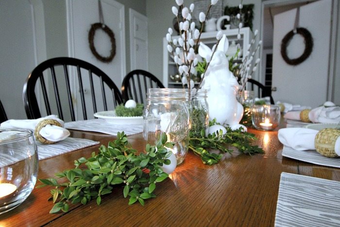 Easter and spring home tour 2016! Lots of easy and affordable farmhouse-style decorating ideas!