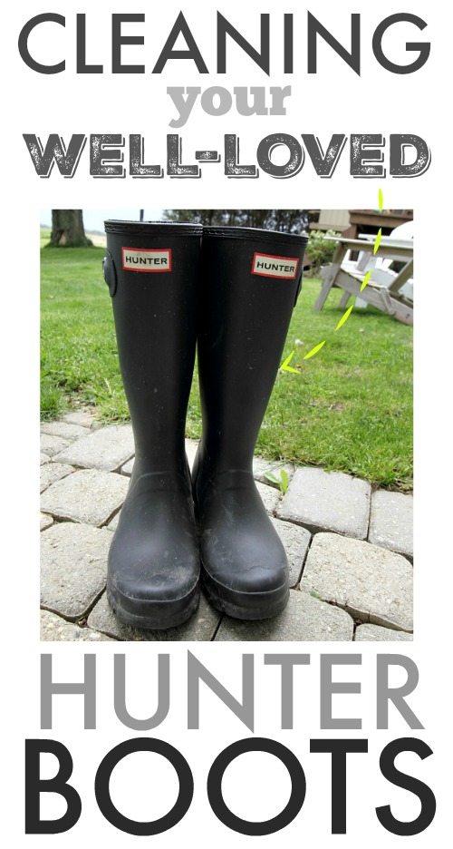 How to clean your hunter boots easily, no matter how dirty they are!