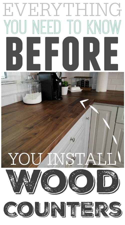 So many great tips! This really has a lot of points that everyone who might be considering wood counters should read!