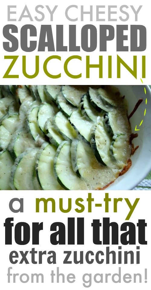 A quick and easy way to make a zucchini version of the classic comfort food! Great way to use up all that extra zucchini from the garden!