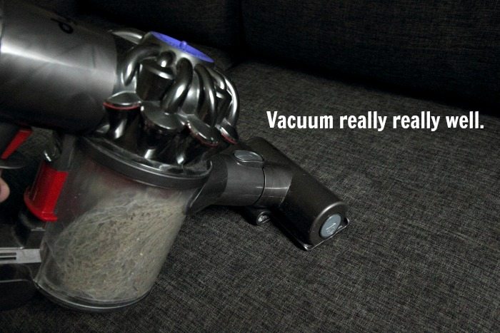 Vacuum really, really well