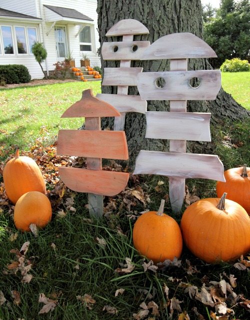 DIY Halloween decorations are the best! Follow along with this simple guide and make your own scrap wood ghost decorations. They look amazing!