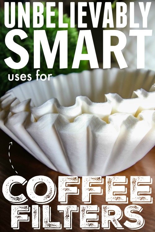There are so many great and creative ways to use coffee filters around your home! They can be used for cleaning, organizing, and even home decor!