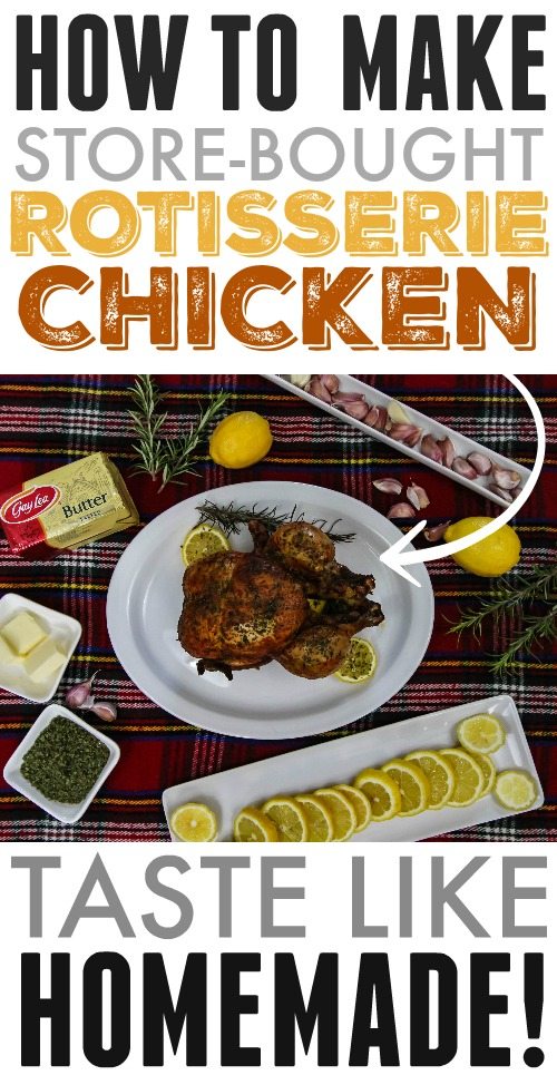 How to make store-bought rotisserie chicken taste as good as homemade! #BornOnTheFarm #ad