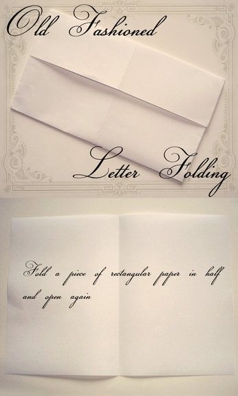 Folding Hacks - How to fold a Letter the Old-Fashioned Way from Vectoria Designs