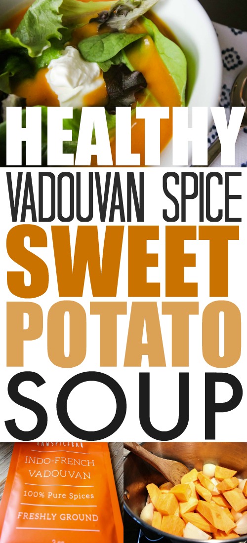 A healthy sweet potato soup recipe! Must try this one!