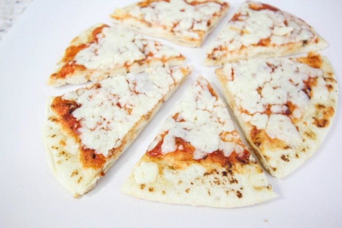 She made pizzas out of different kinds of cheese to get her kids to try new things! So smart!