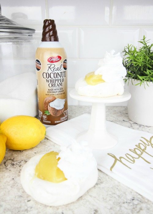 Coconut Lemon Meringues recipe! Great light dessert for Easter!