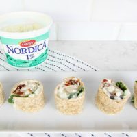 Healthy Party Snacks: Sun-Dried Tomato, Basil, and Olive Cottage Cheese Roll-Ups