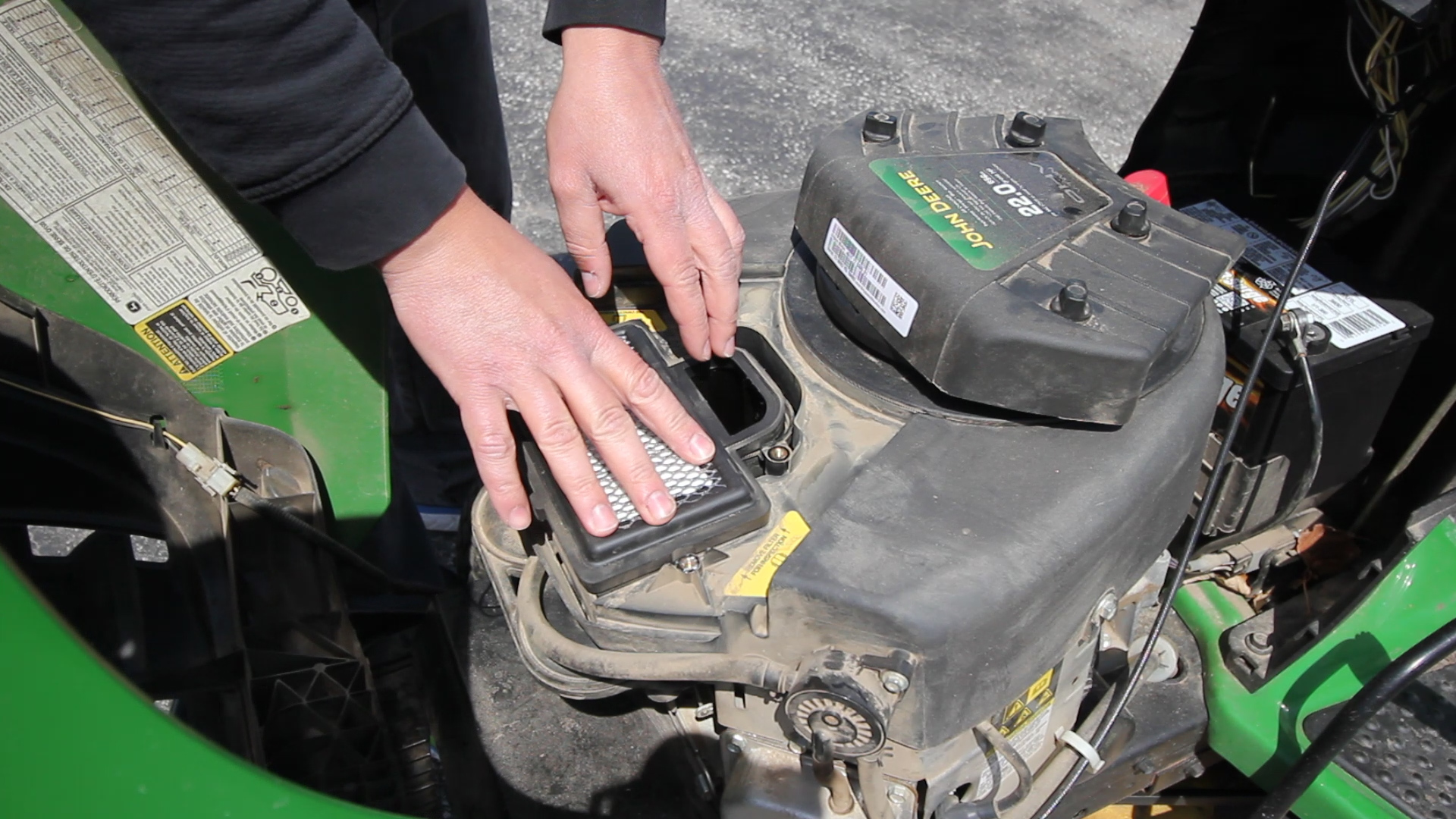 Easy to follow to-do list for all the little things you need to do for spring lawn tractor maintenance!