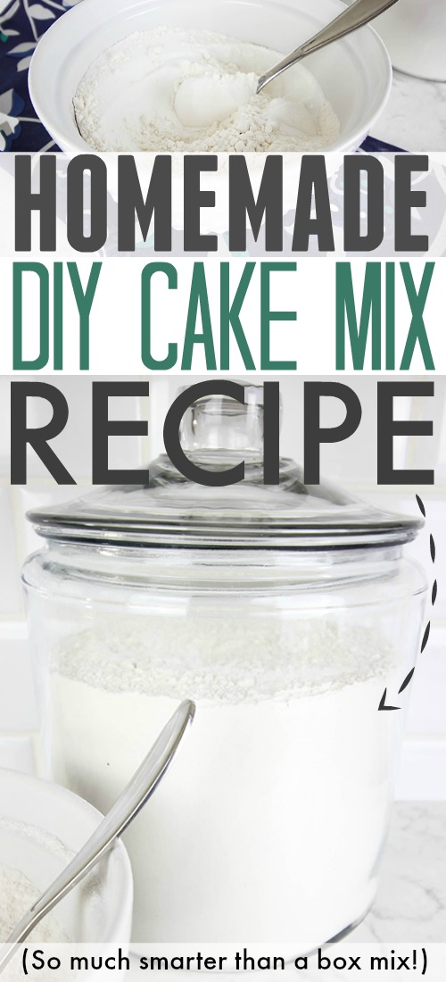 How to make your own cake mix at home instead of buying it in those little boxes!