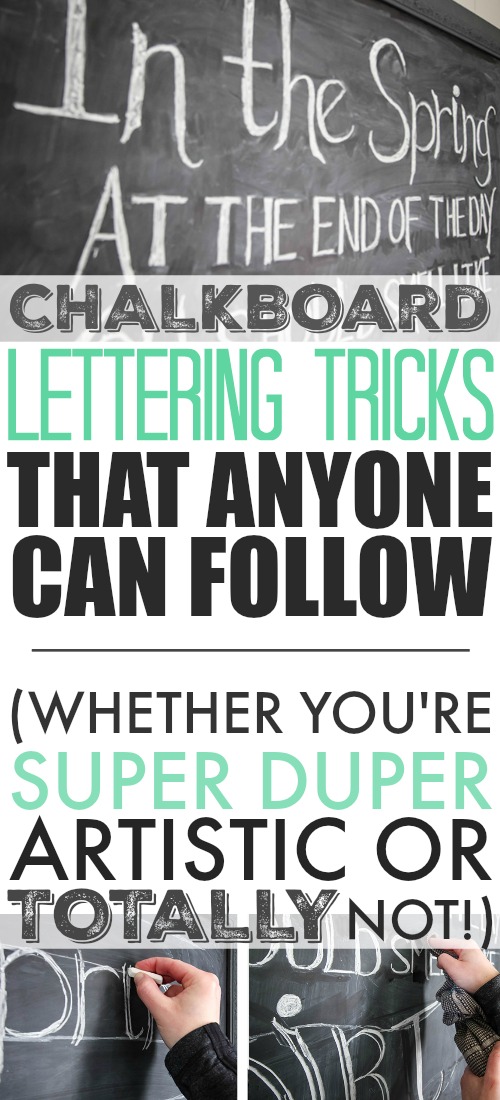 Anyone can learn to do beautiful chalkboard lettering! Follow these simple steps and you'll see it's easier than you think!
