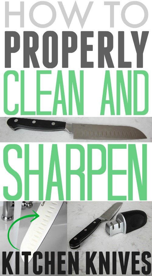 Great tips for cleaning and sharpening kitchen knives! There are a few great points in here that I don't think most people realize!