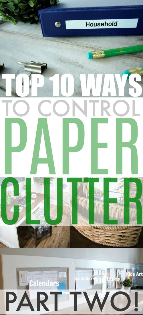 Clever, straightforward tips for helping you finally get rid of your paper clutter problem for good!