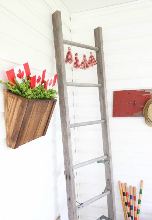 DIY Door Hanger Basket instead of a wreath! Love this idea!