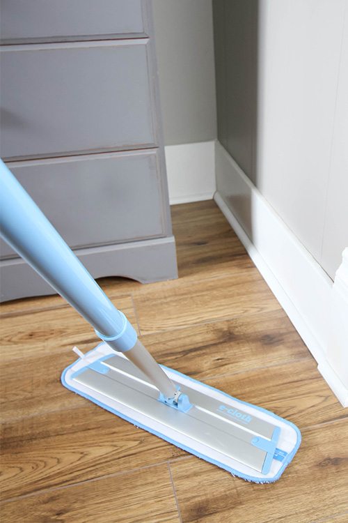 I often hear from readers asking me how to clean laminate floors, and as usual, the best solution is much easier than you might think!