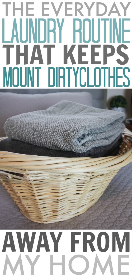 The laundry routine that helps me always stay on top of my laundry.