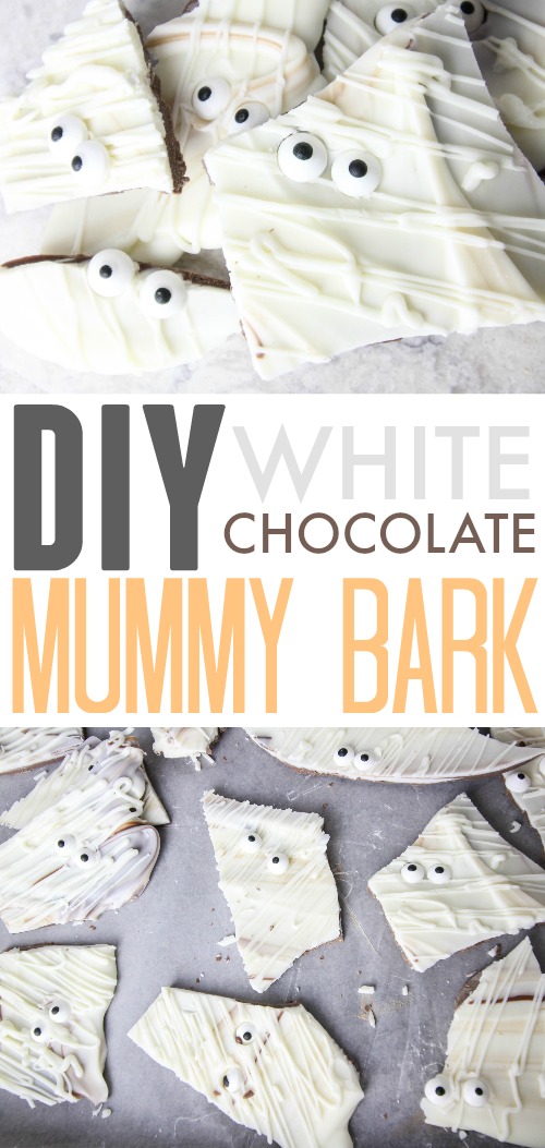 How to make white chocolate mummy bark for halloween!
