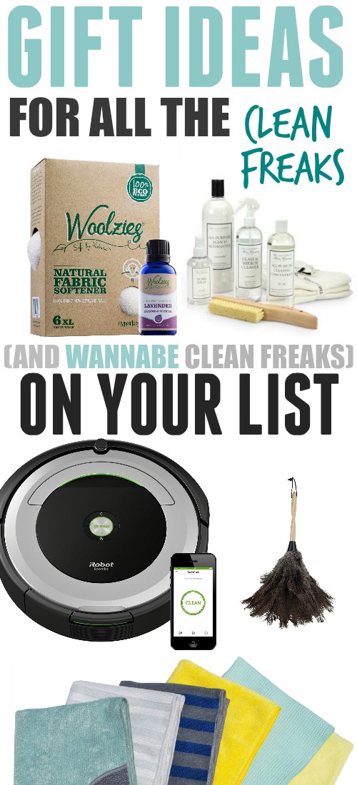 Great, practical gift ideas for all of the clean freaks (and the wannabe clean freaks) on your list!