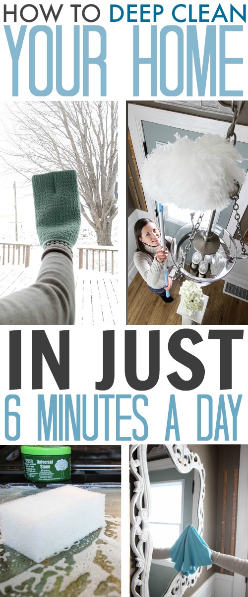 How to deep clean your home in just 6 minutes a day!