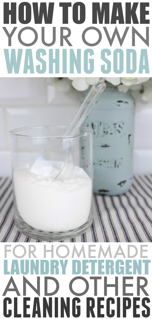 Washing soda is a powerful cleaner and a key ingredient in things like homemade laundry detergent. It can be a little hard to find in some areas, so here's how you can make your own!