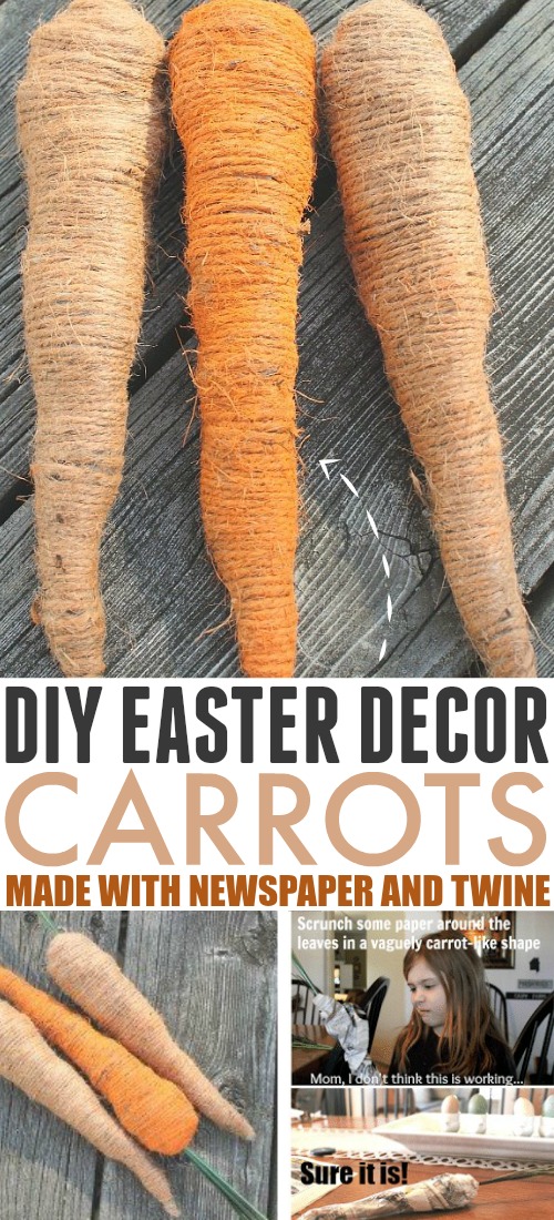 How to Make Easter Decor Carrots for Pennies