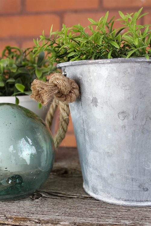 How to Age Galvanized Containers - Beautiful results