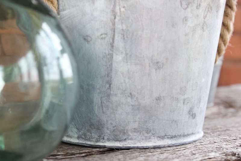 How to Age Galvanized Containers - Beautiful results